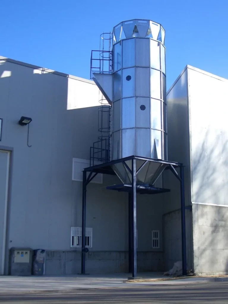 Aspiración de serrín industrial