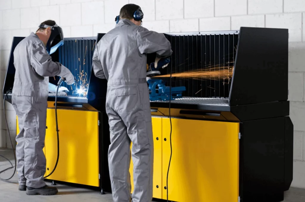 Aspiración integrada en herramientas de trabajo