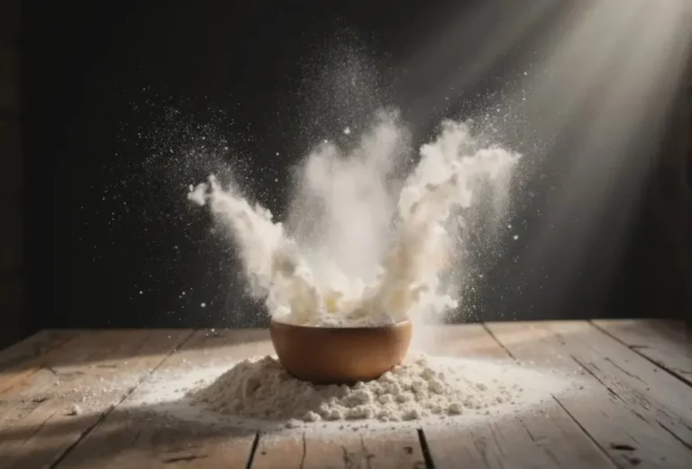 Polvo de harina en panadería industrial