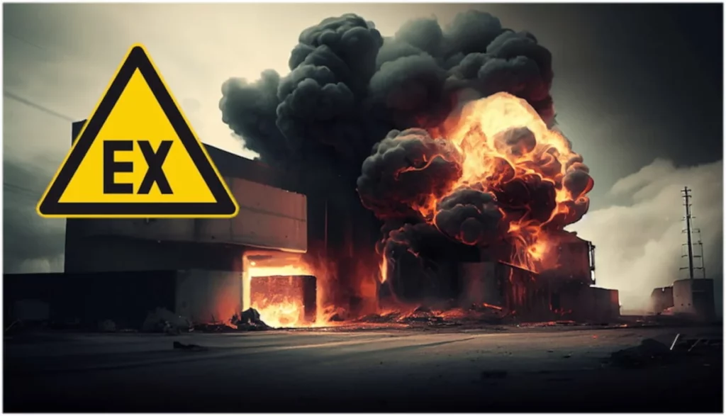 Explosión en fábrica por polvo ATEX