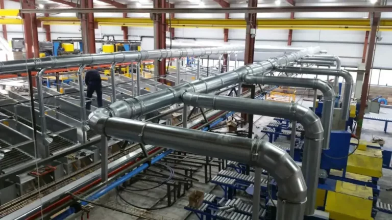 Instalación de ventilación y aspiración industrial