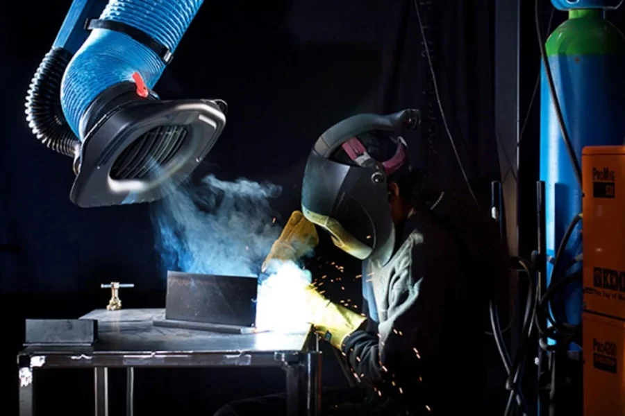 Aspiración de humos de soldadura eficiente