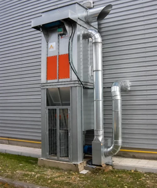 Aspiración de virutas de aluminio