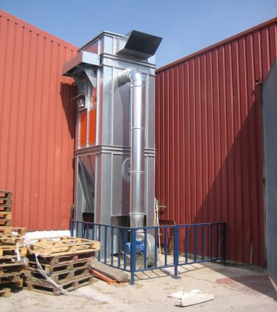 Equipo de aspiración para la industria de vidrio