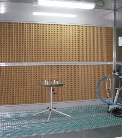 Muros de aspiración de pintura y lijado