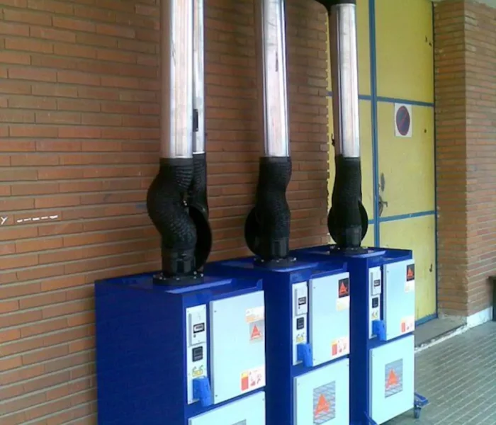 Aspiración segura de gases industriales