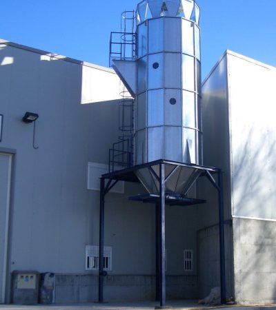 Sistema de aspiración industrial de madera