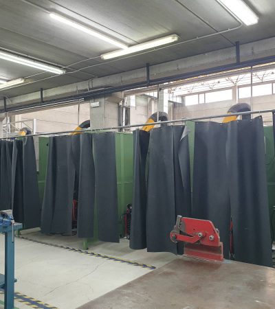 Cabinas de aspiración con cortinas