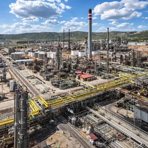 Refinería con sistemas de aspiración y filtración industrial