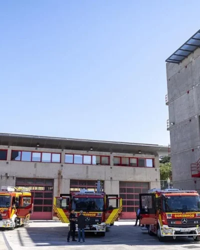 Extracción de humos en parques de bomberos