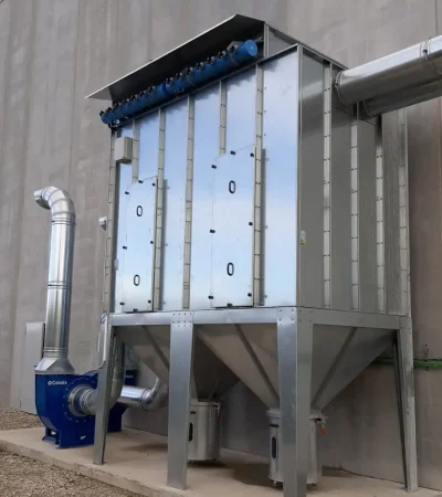 Filtros ciclónicos y ciclofiltros para plantas de reciclaje y residuos