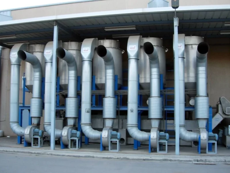 Sistema de aspiración y filtración industrial